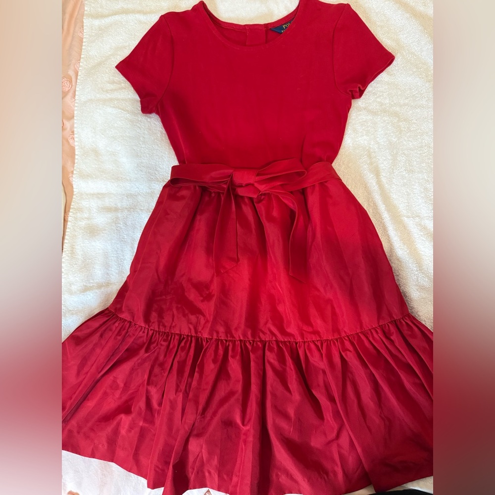 Polo by Ralph Lauren Red Kids Formal Dress